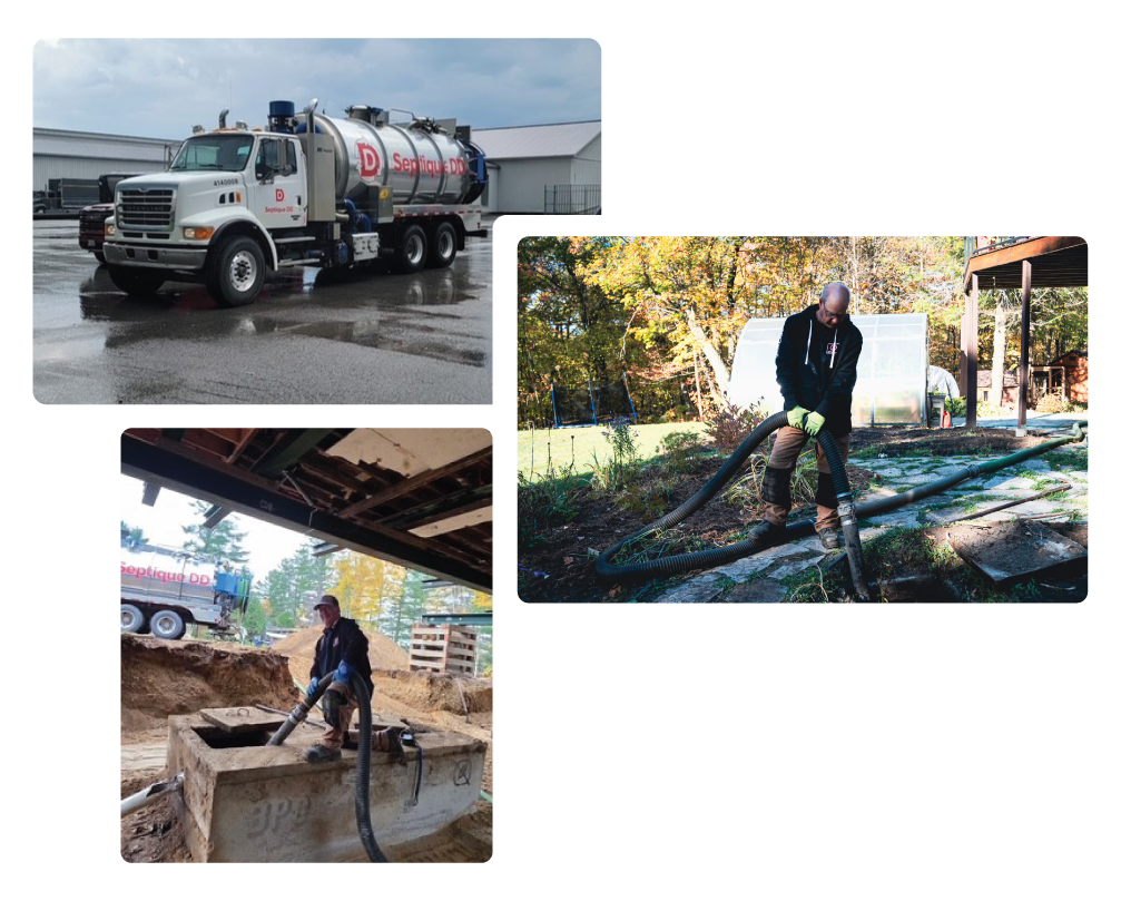 Septique DD effectue tous les types de pompages et vidanges septique dans la gérontologie de Gatineau